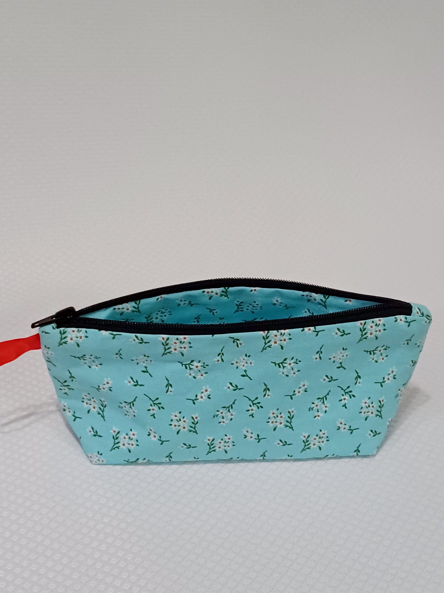 Floral Print Zippered Pouch