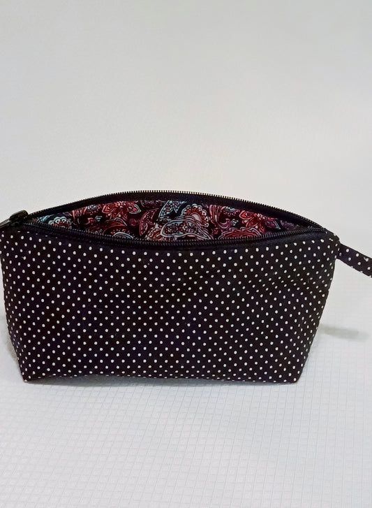 Polka Dot Zippered Pouch