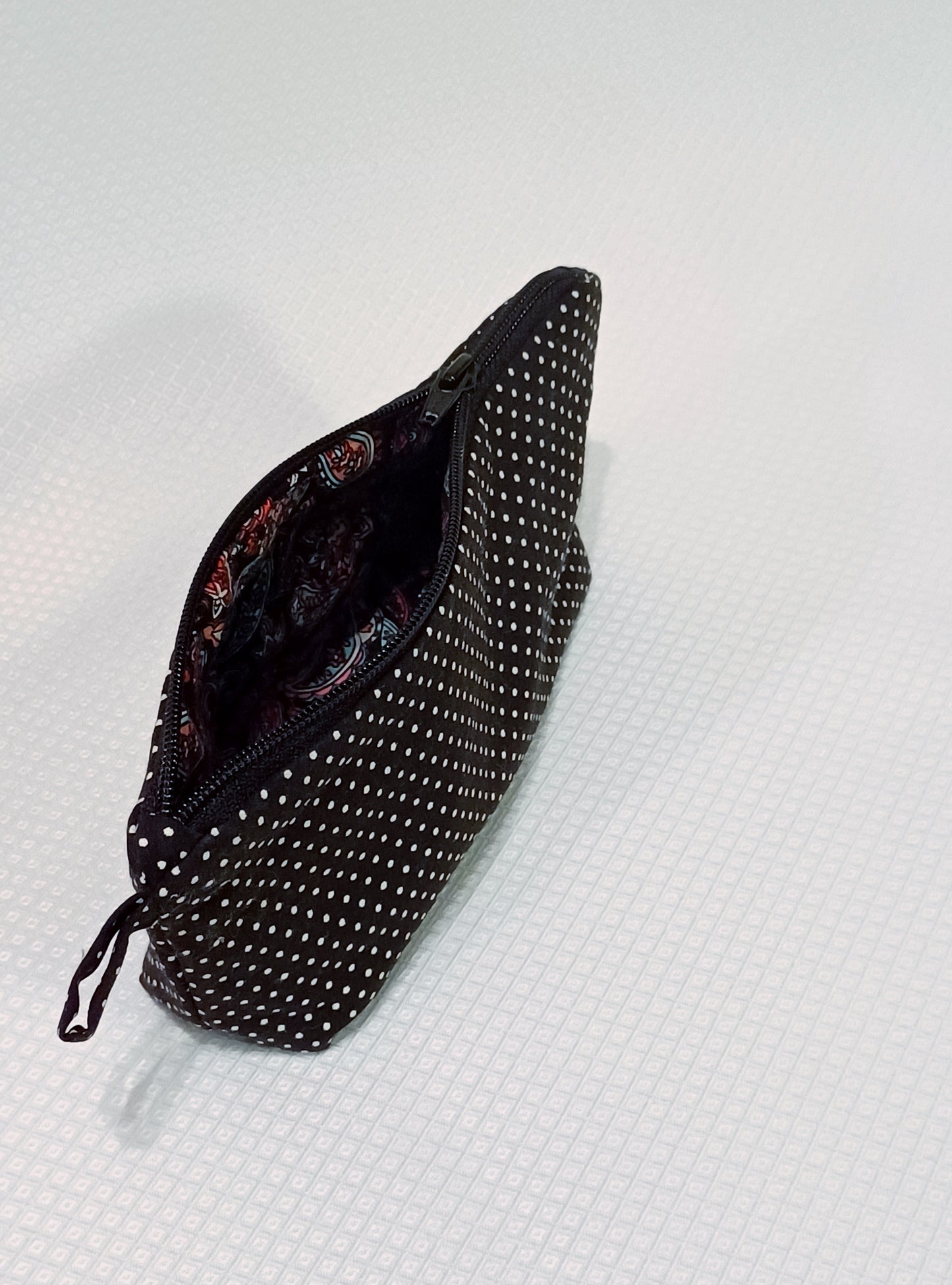 Polka Dot Zippered Pouch
