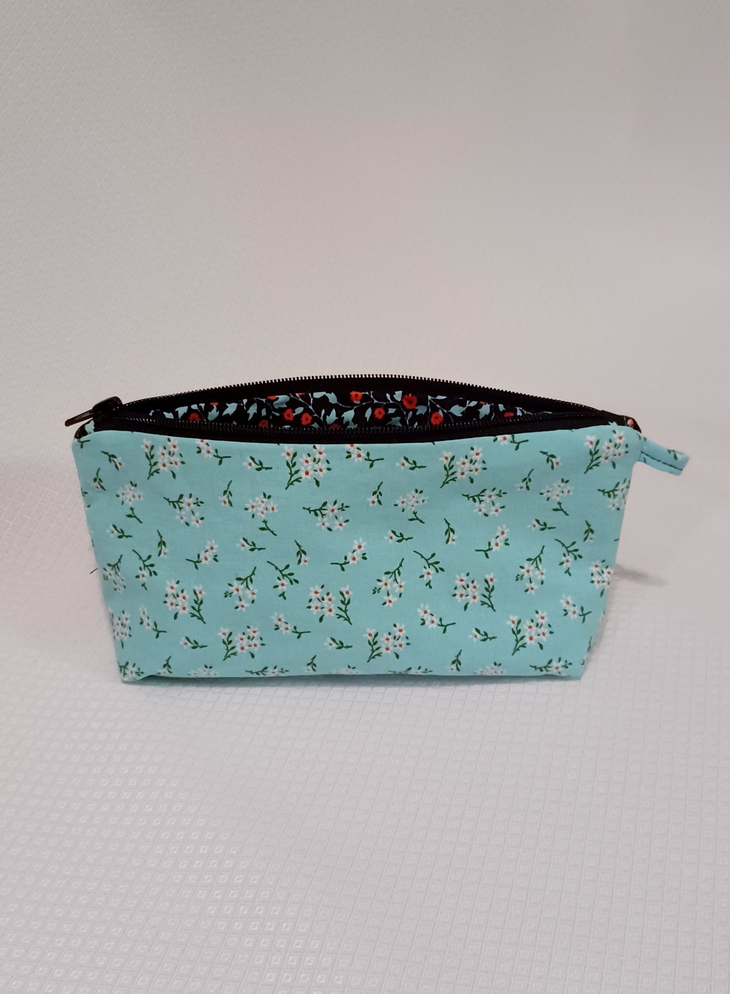 Floral Print Zippered Pouch